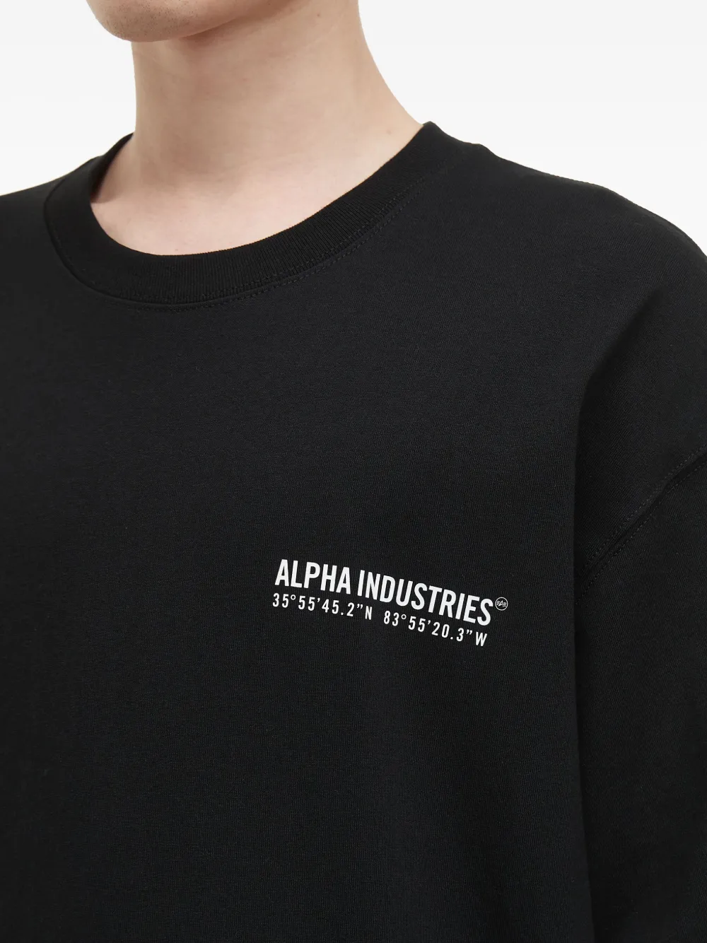 Alpha Industries Logo T-shirt In Black