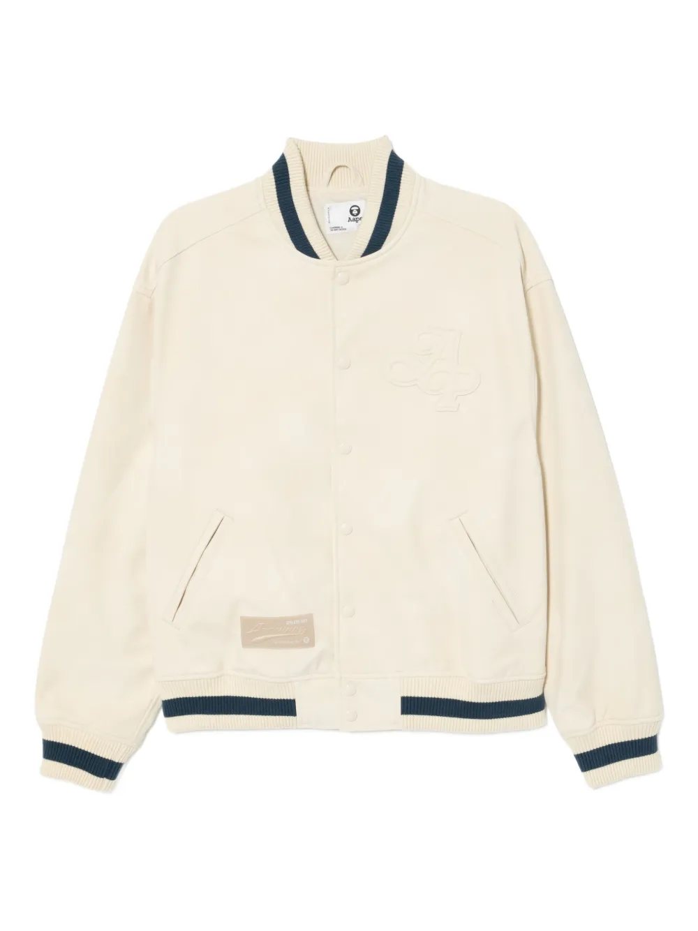 Aape By A Bathing Ape Logo-embossed Jacket In Neutral
