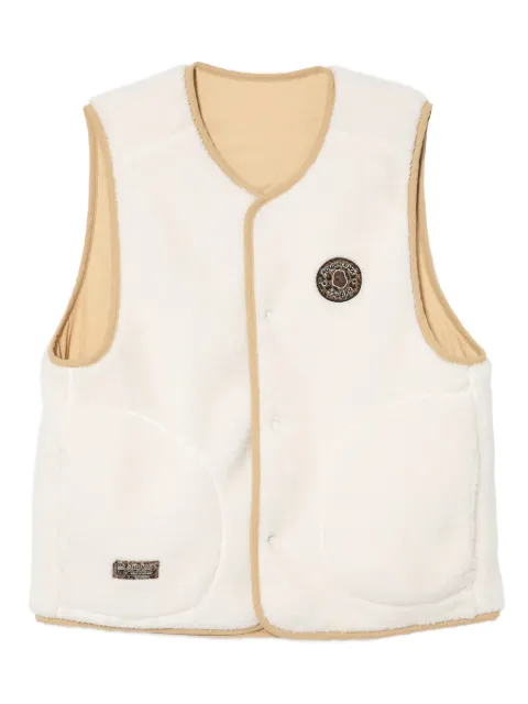 FINGERCROXX logo-embroidered reversible gilet
