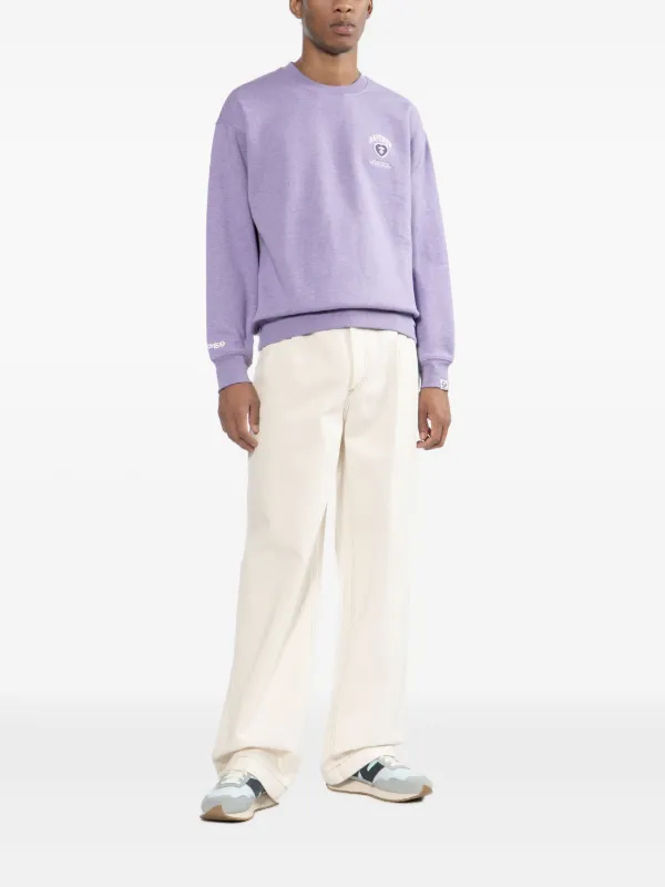 AAPE BY *A BATHING APE® logo-patched Sweatshirt | Purple | FARFETCH