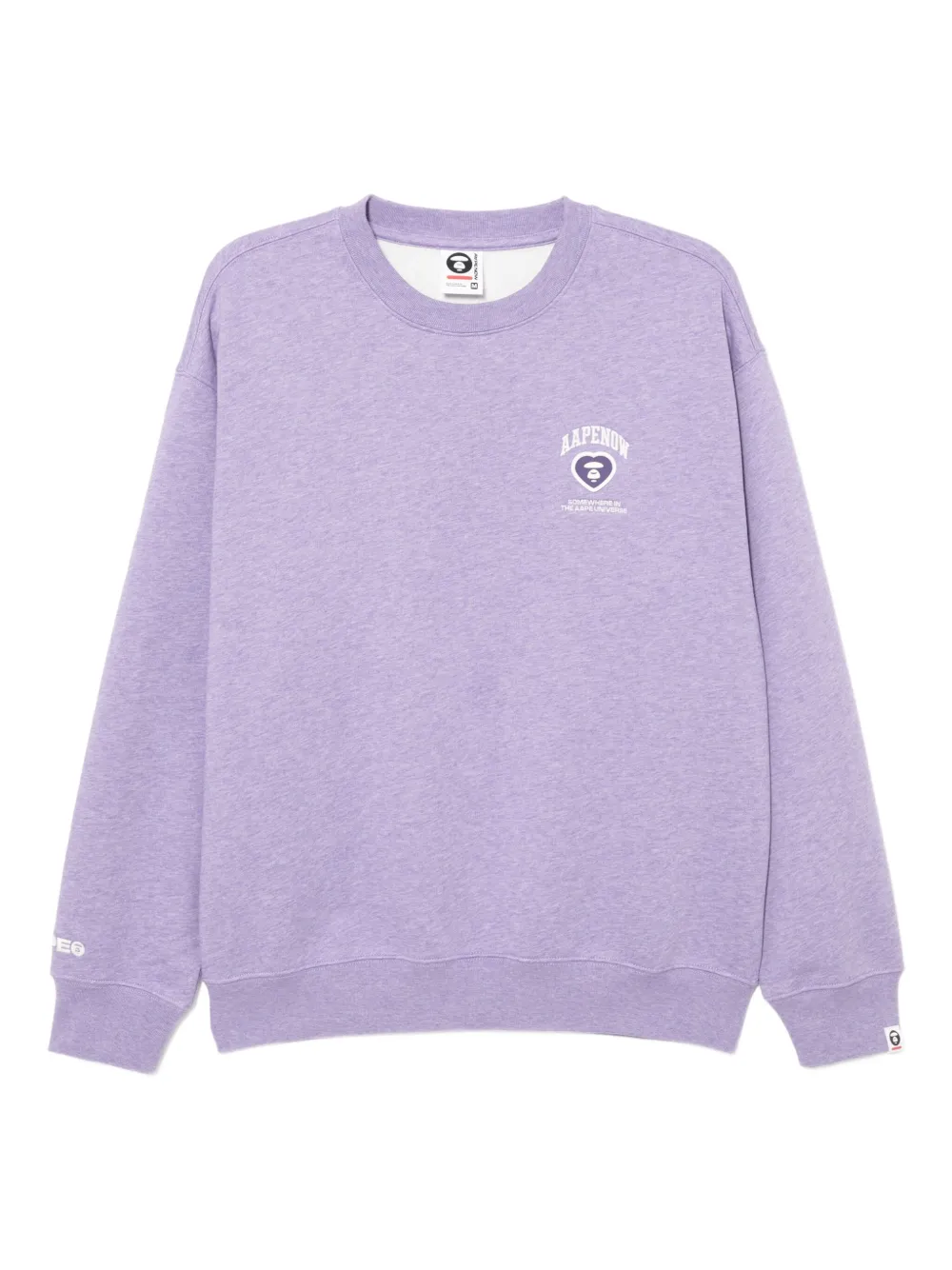 AAPE BY *A BATHING APE® sudadera con parche del logo | morado | Image 1