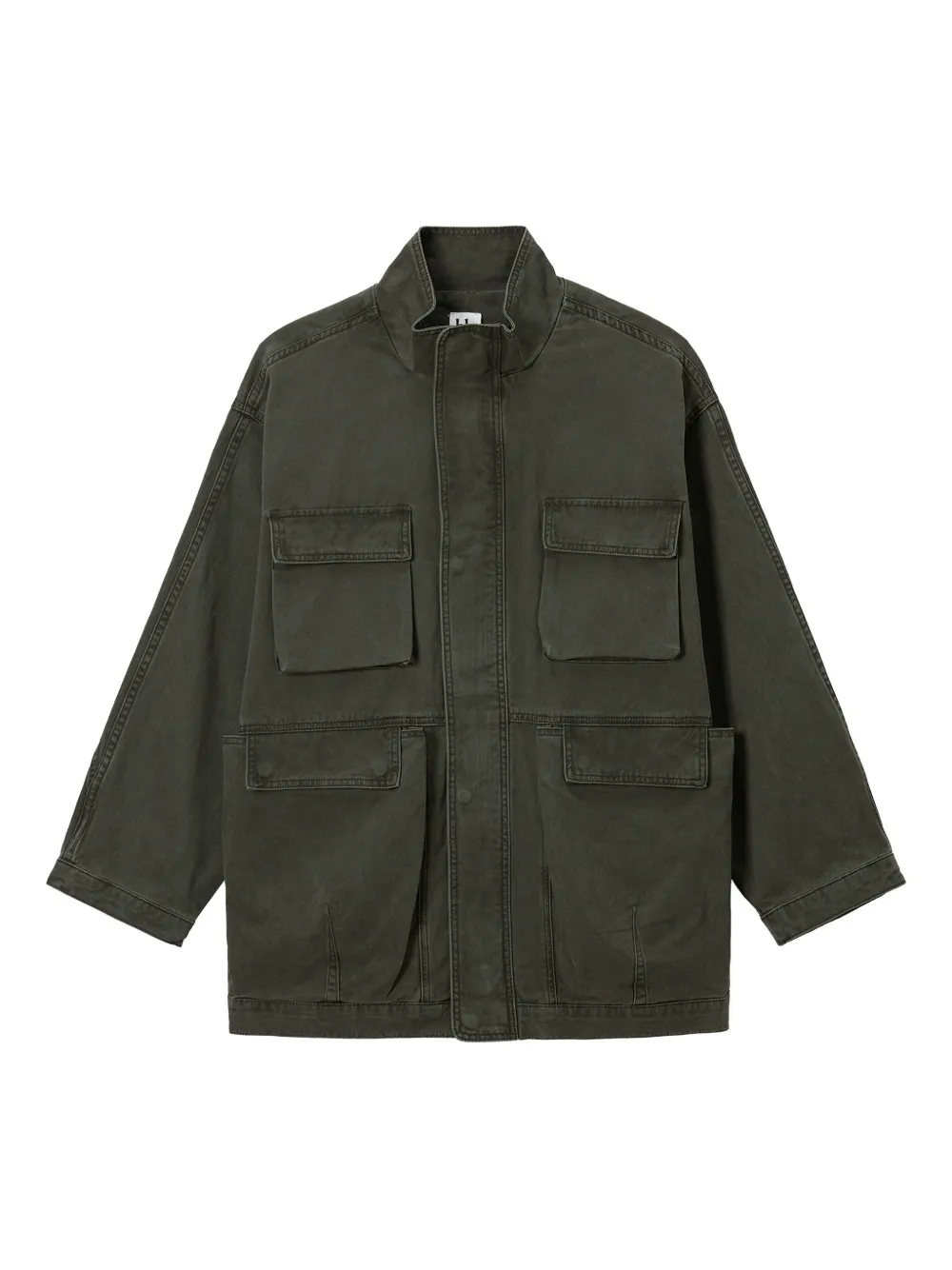 b+ab multi-pockets cotton military jacket | Green | Image 1