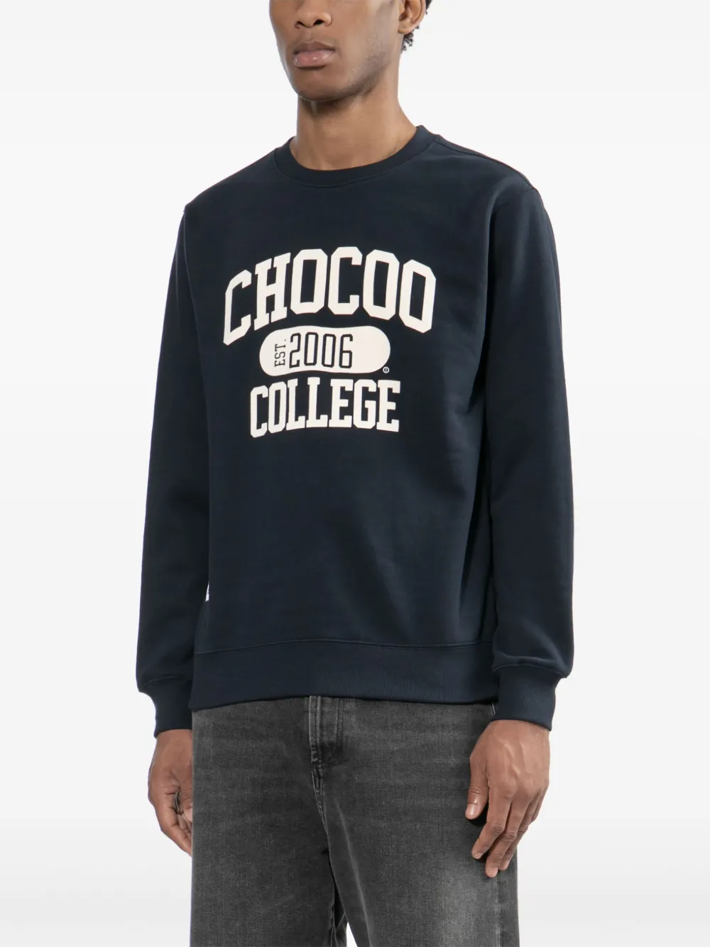 CHOCOOLATE Sweater met logo Blauw