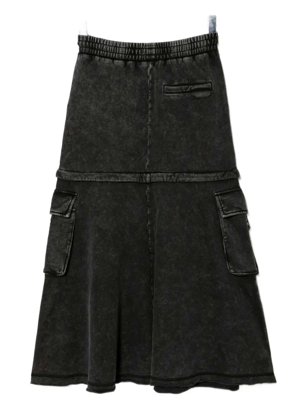 Izzue Logo-embossed Skirt In Gray