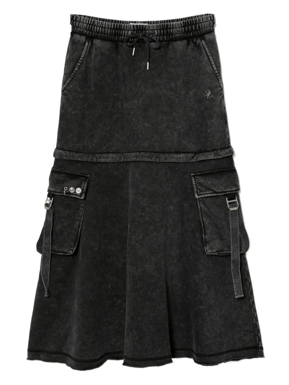 izzue logo-embossed skirt | Grey | Image 1