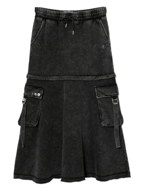 izzue logo-embossed skirt