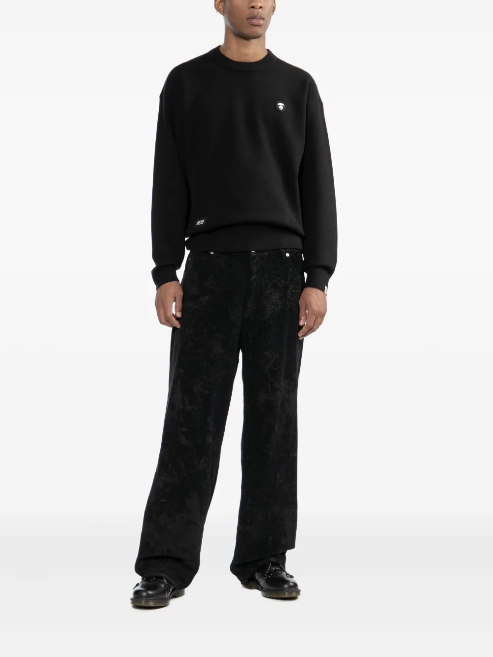 Aape By A Bathing Ape Logo-patched Sweatshirt In Black