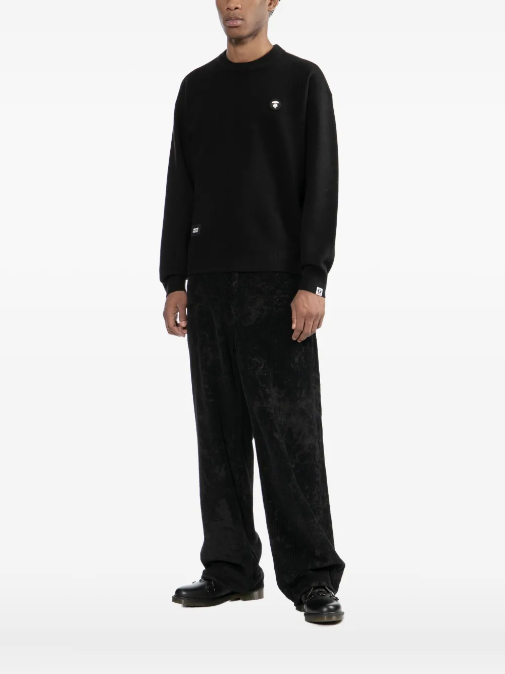 Aape By A Bathing Ape Logo-patched Sweatshirt In Black