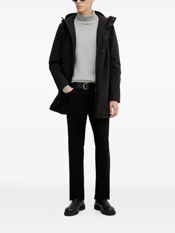 Trussardi ジップアップ パーカーコート | ブラック | FARFETCH JP