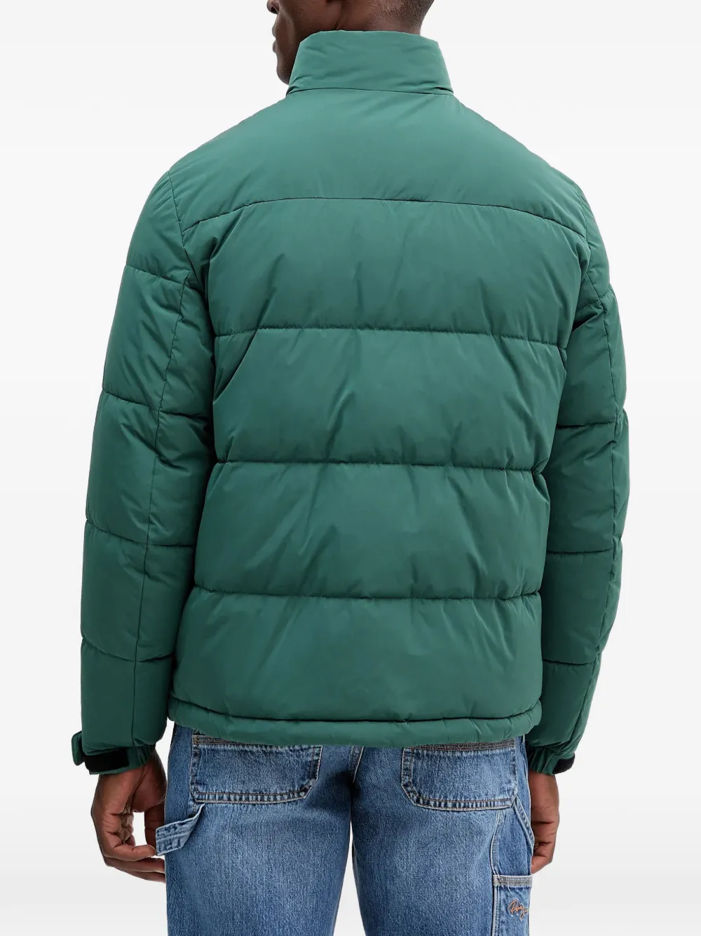  Trussardi Logo-patch Puffer Jacket - Green 