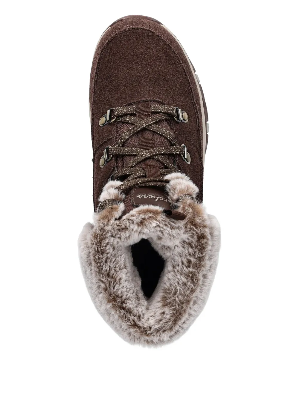 Skechers Snow Worries Lace-up Boots In Brown