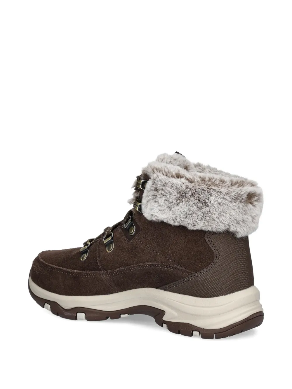 Skechers Snow Worries Lace-up Boots In Brown