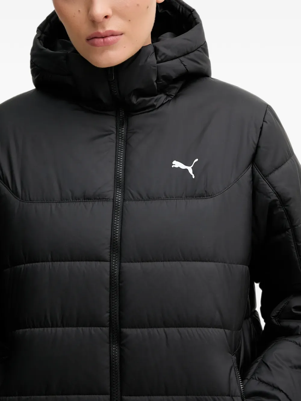 PUMA Parka met capuchon en rits Zwart