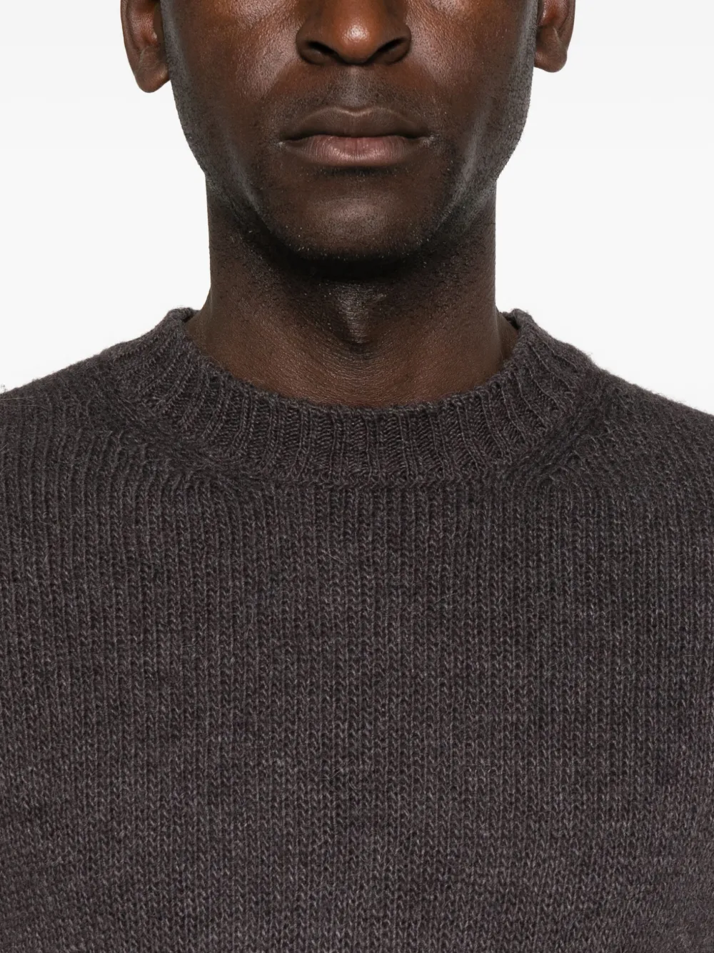 Tintoria Mattei Gradient-effect Crew-neck Sweater In Pink