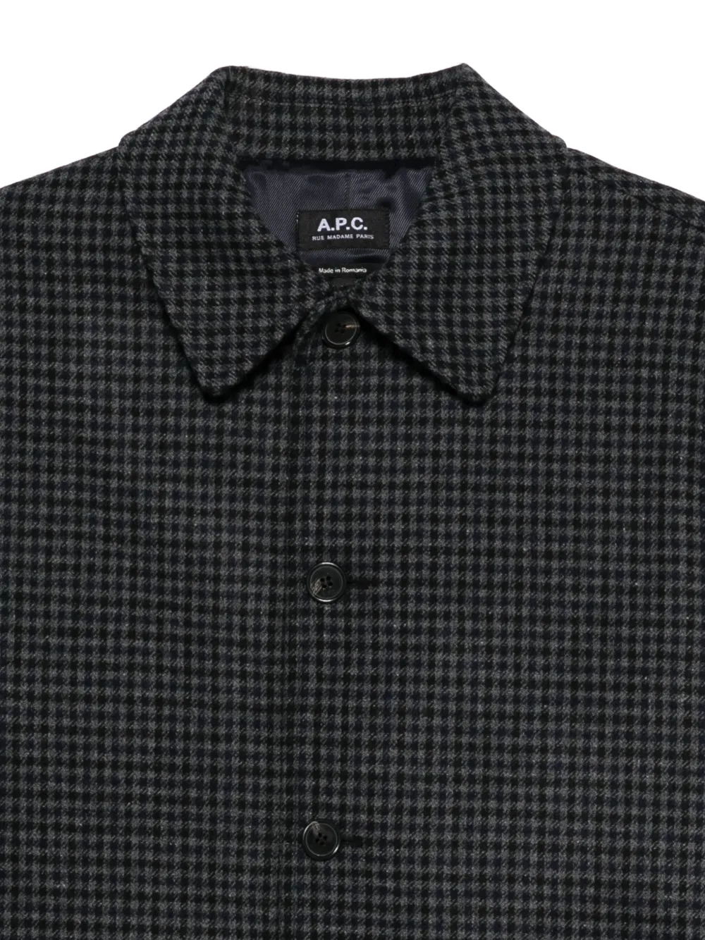 A.P.C. Jas met pied-de-poule print BLACK