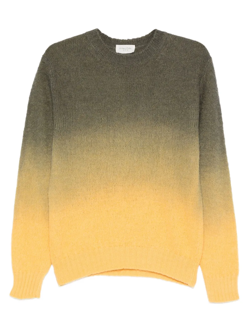 Tintoria Mattei ombré-effect sweater | Green | Image 1