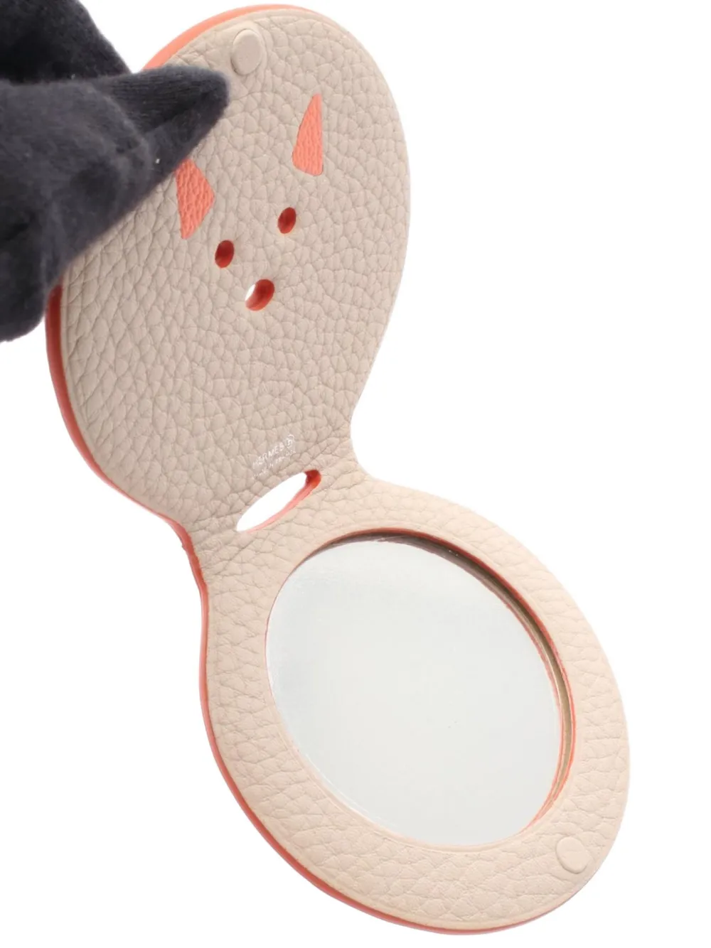 Pre-owned Hermes 2020 Petite Ash Mirror In Orange