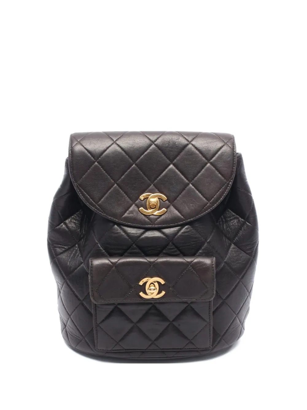 CHANEL Pre-Owned 2000s キルティング バックパック - ブラック CHANEL Pre-Owned 2000s キルティング バックパック - ブラック