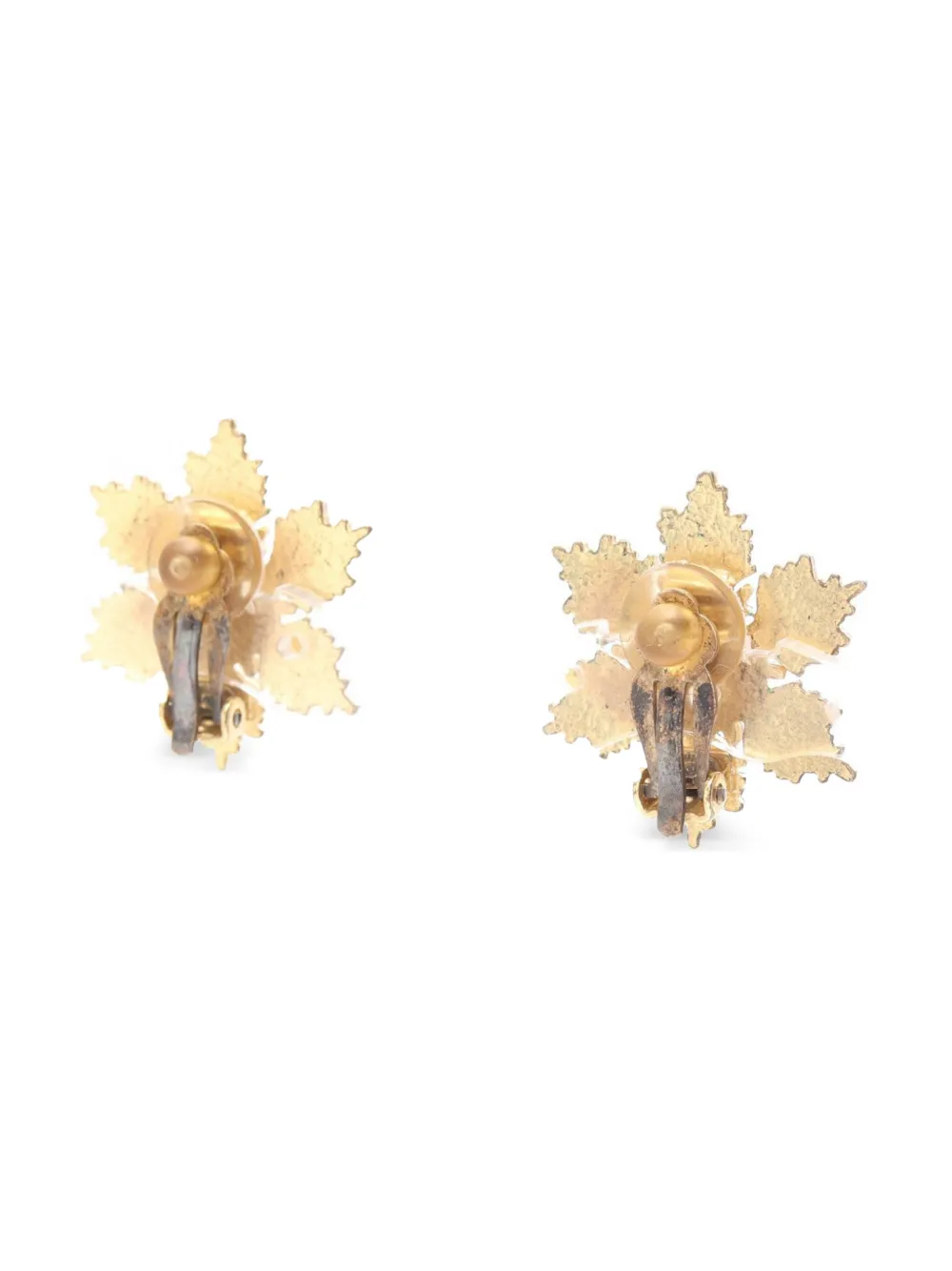 CHANEL Pre-Owned 1986-1988 Coco Mark Snowflake earrings | Image 2