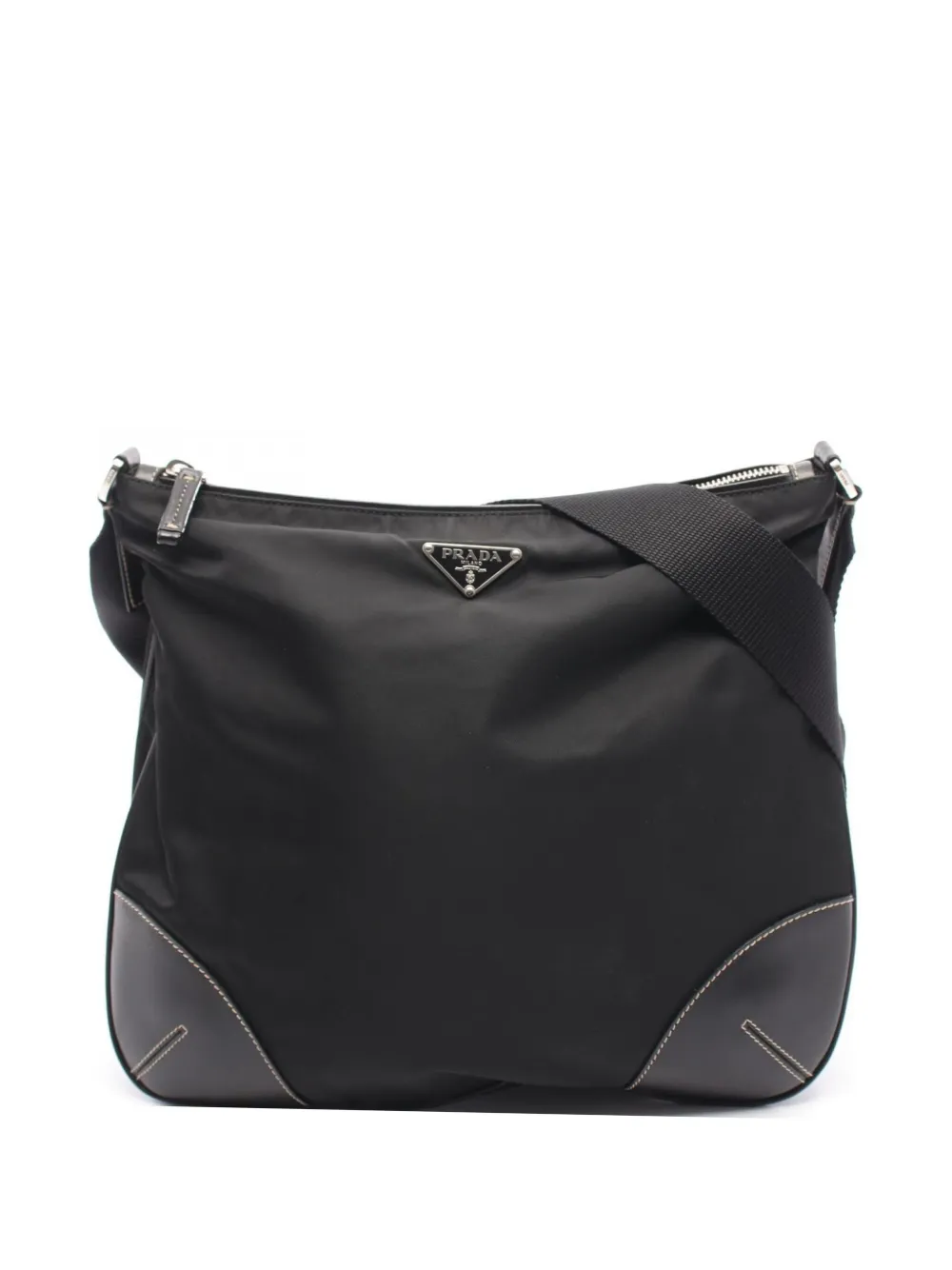 Prada Pre-Owned 2000s テスート ライト ショルダーバッグ - ブラック Prada Pre-Owned 2000s テスート ライト ショルダーバッグ - ブラック