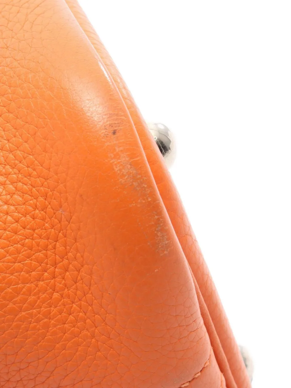 Pre-owned Hermes 2008 Bolide 31 Two-way Handbag In Orange