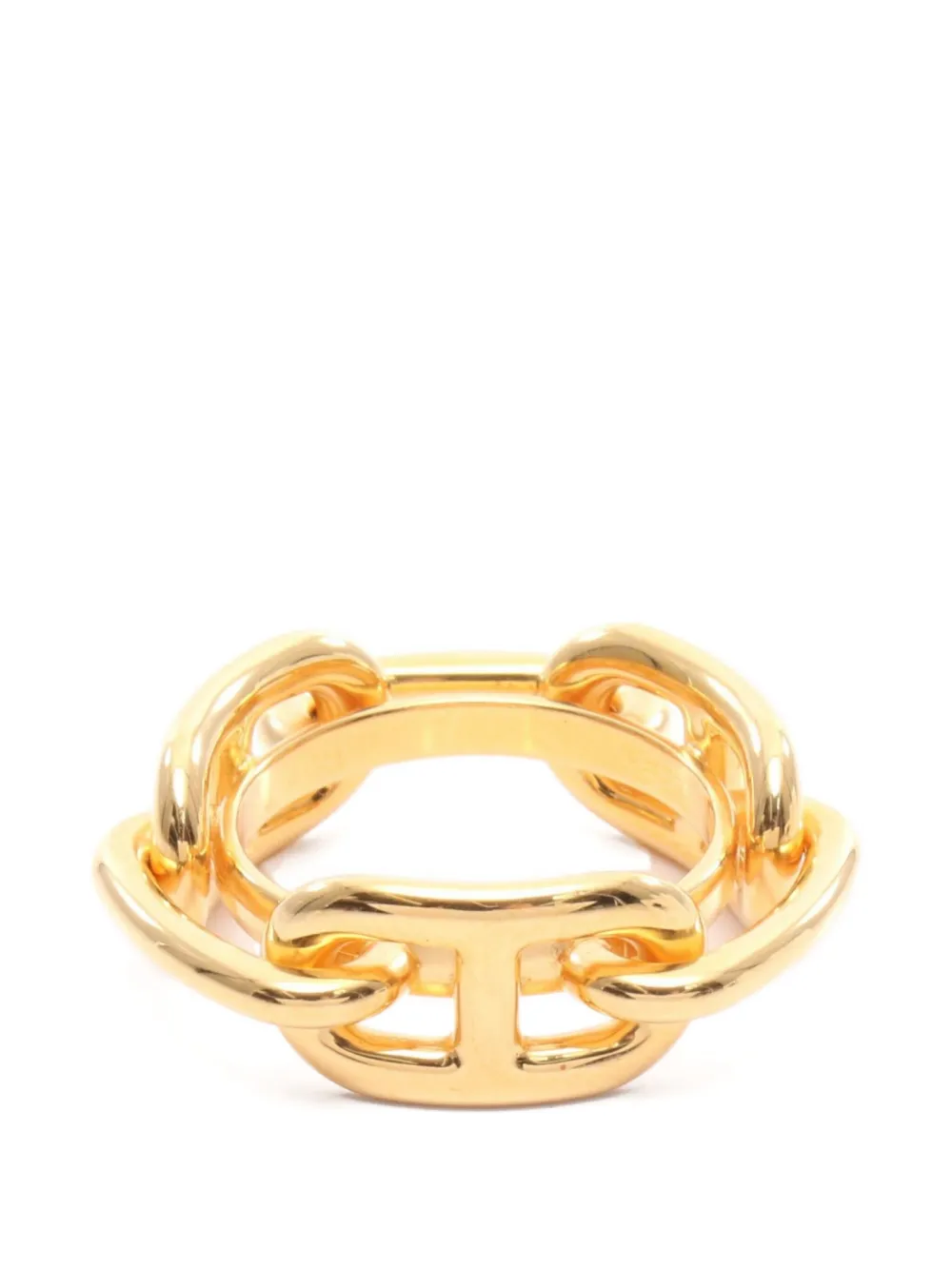 Hermès Pre-Owned 2010s Chaîne d'Ancre scarf ring | Gold | Image 1