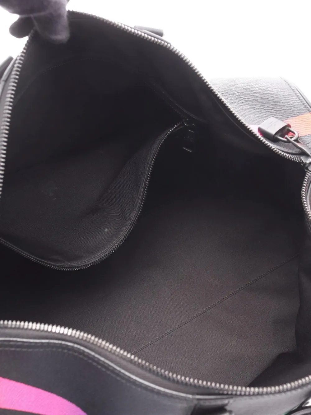 Pre-owned Louis Vuitton 2019 Keepall Bandouliere 50 Tote Bag In Black