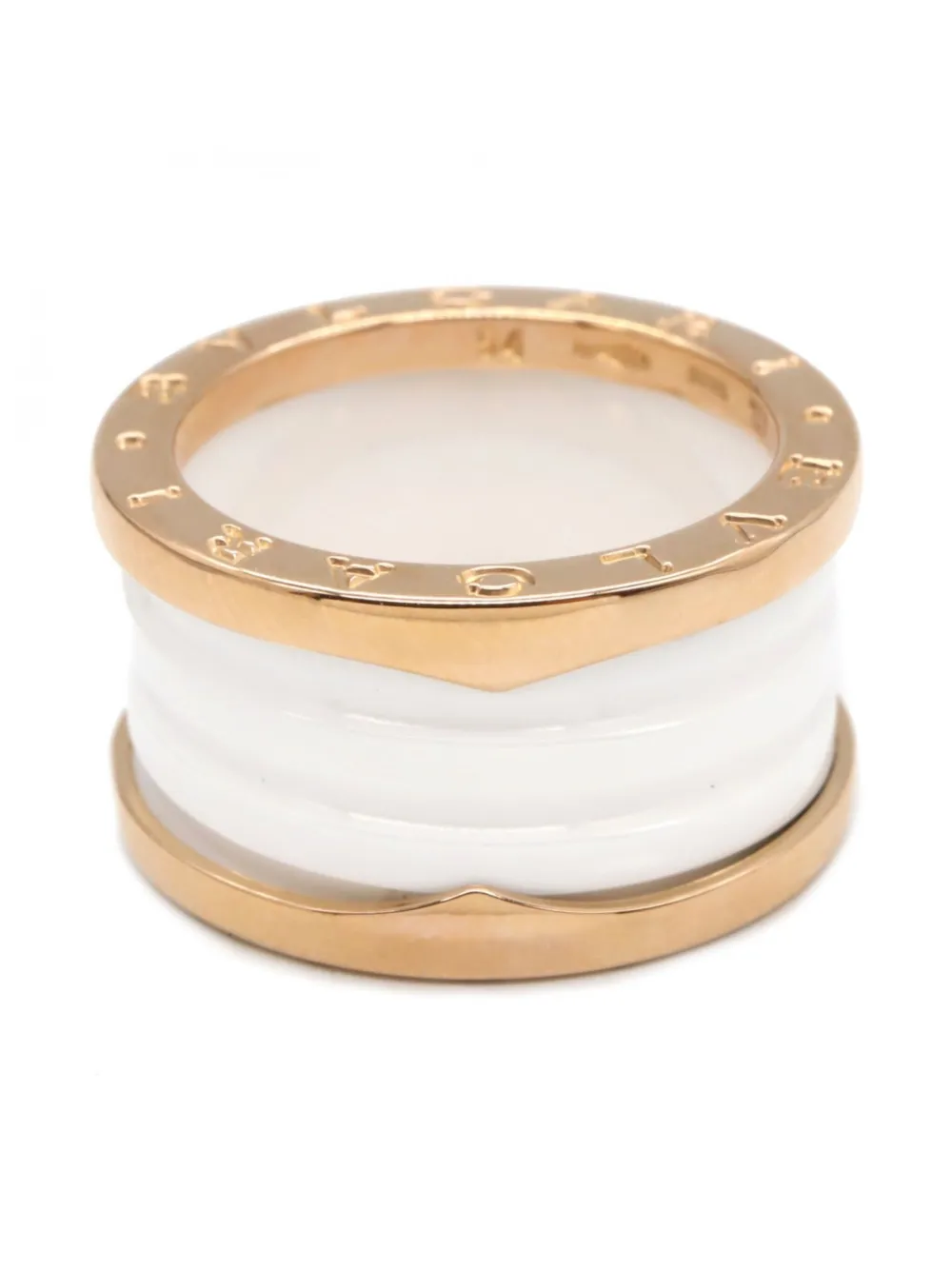 Bvlgari Pre-Owned خاتم 'B-زيرو1' ذهب وردي عيار 18 من عقد 2010 | نساء | Image 2