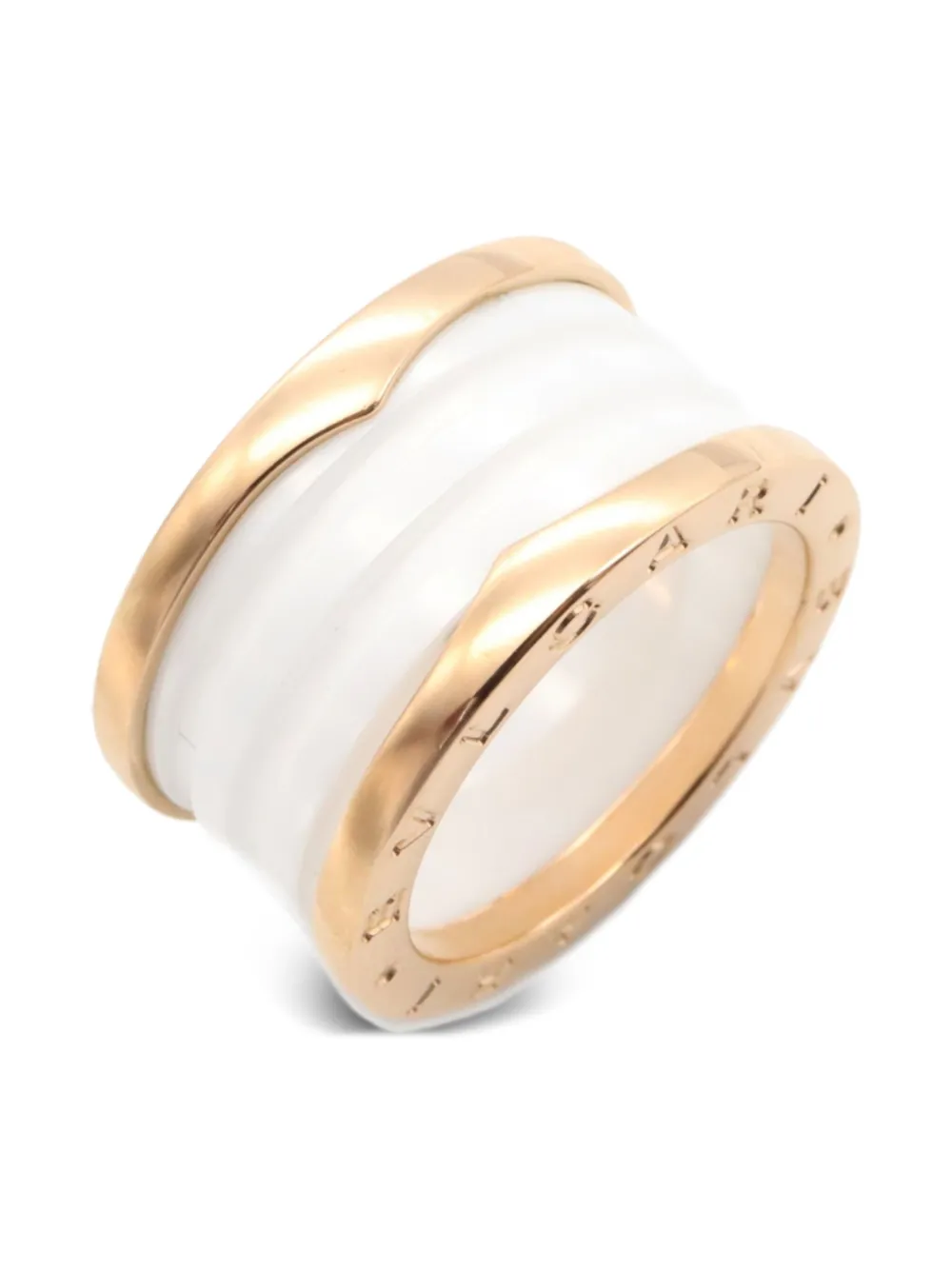 Bvlgari Pre-Owned خاتم 'B-زيرو1' ذهب وردي عيار 18 من عقد 2010 | ذهبي | Image 1