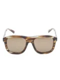 Gucci Pre-Owned 2020s tortoiseshell square-frame sunglasses - Brown