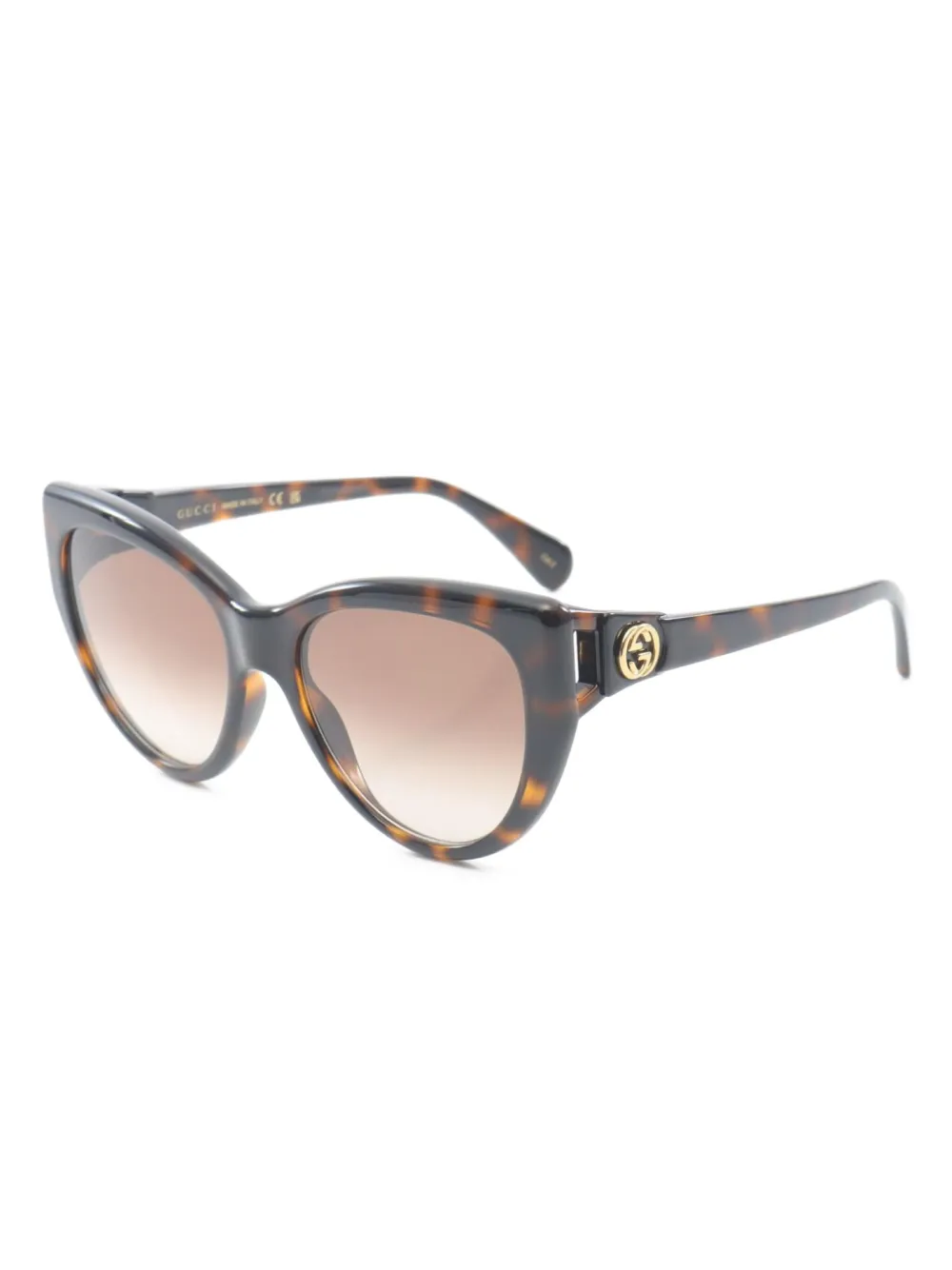 Gucci Pre-Owned 20s tortoiseshell cat-eye sunglasses | Image 2