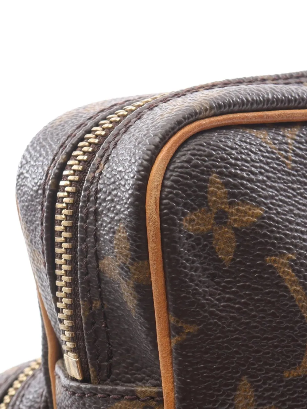 Pre-owned Louis Vuitton 2003 Amazon Monogram Shoulder Bag In Brown