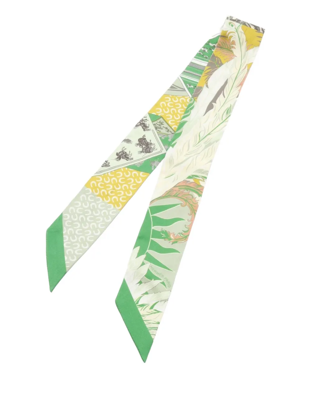 Hermès Pre-Owned 10s Cheval Phoenix DJ ribbon scarf | Image 2