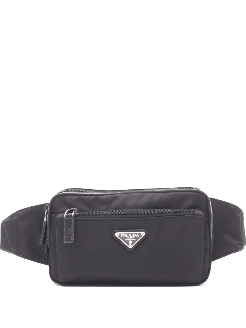 Prada Pre-Owned 2020's logo-plaque belt bag | Black | Image 1