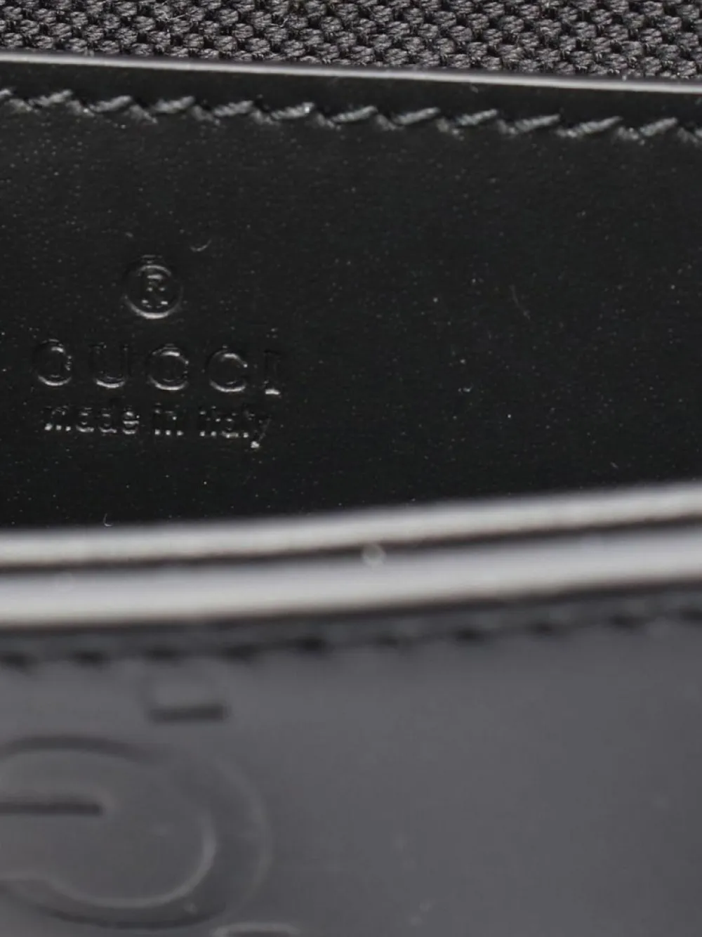 Pre-owned Gucci 2020s Gg-pattern Super Mini Shoulder Bag In Black