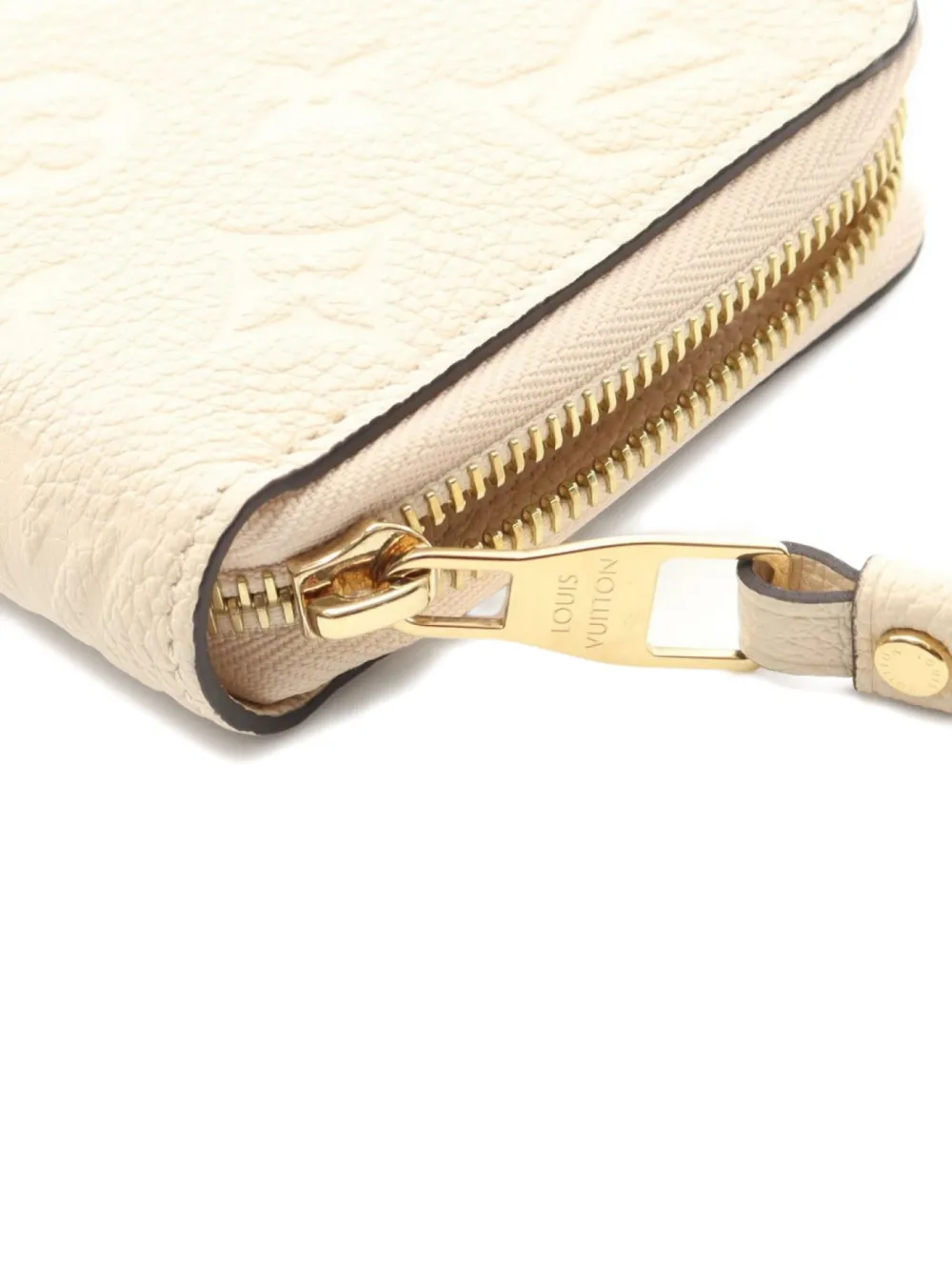 Pre-owned Louis Vuitton 2021 Zippy Monogram Empreinte Wallet In Neutral