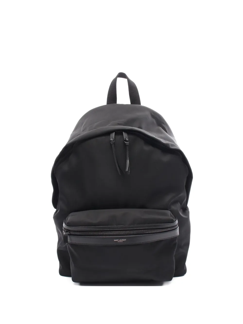 Saint Laurent Pre-Owned 2010s leather-trimmed nylon backpack | Black | Image 1