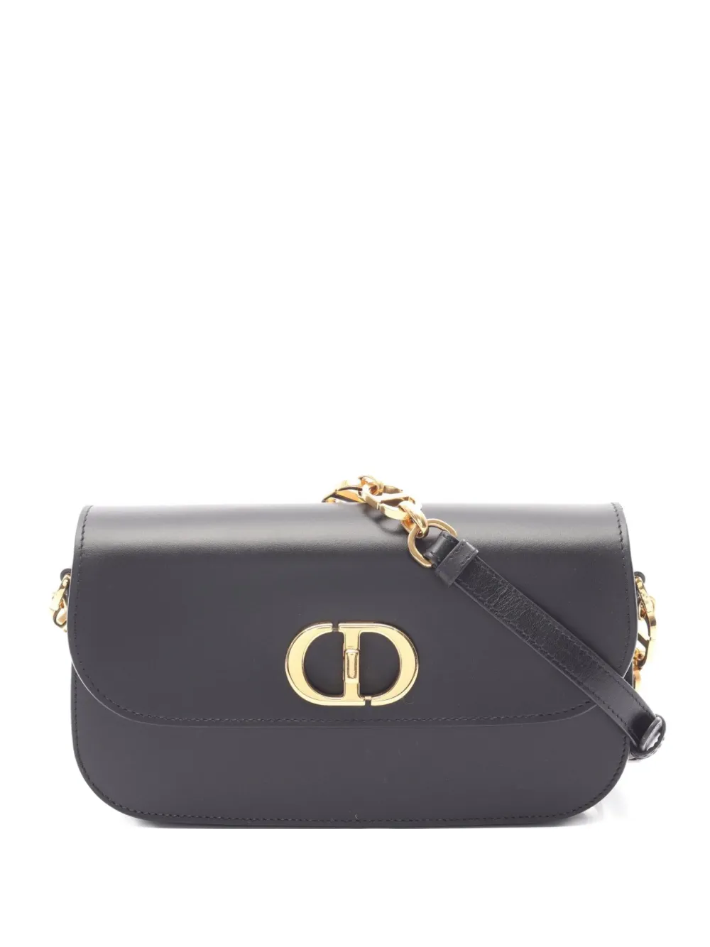 Christian Dior Pre-Owned 2010s モンテーニュ アヴェニュー 30 ショルダーバッグ - ブラック Christian Dior Pre-Owned 2010s モンテーニュ アヴェニュー 30 ショルダーバッグ - ブラック
