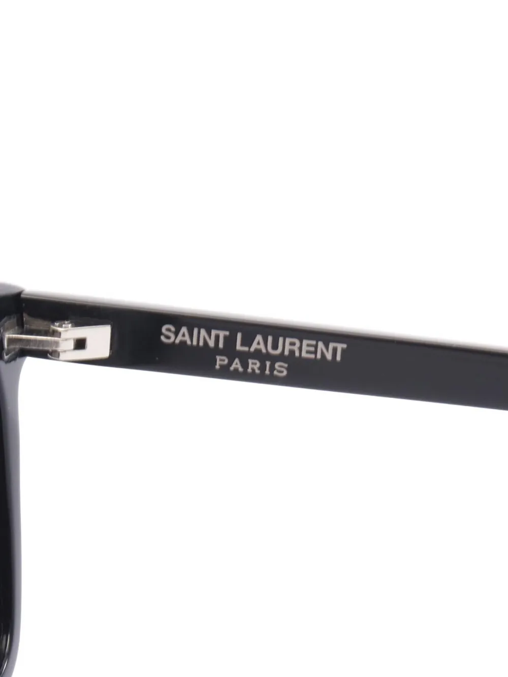 Pre-owned Saint Laurent 2020s Rectangle-frame Sunglasses In Black