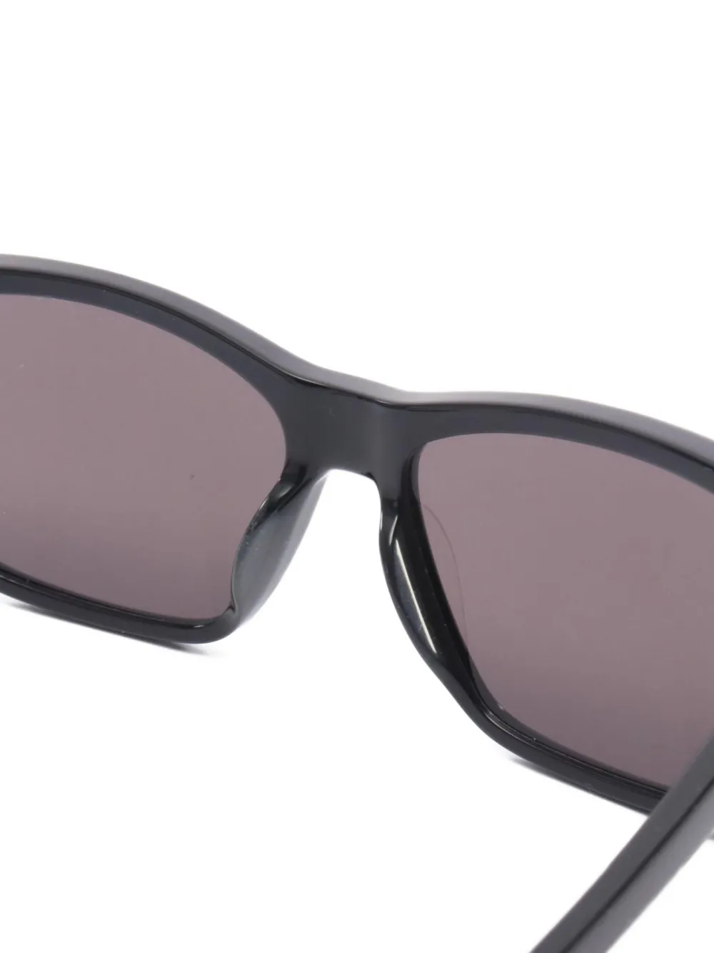 Pre-owned Saint Laurent 2020s Rectangle-frame Sunglasses In Black