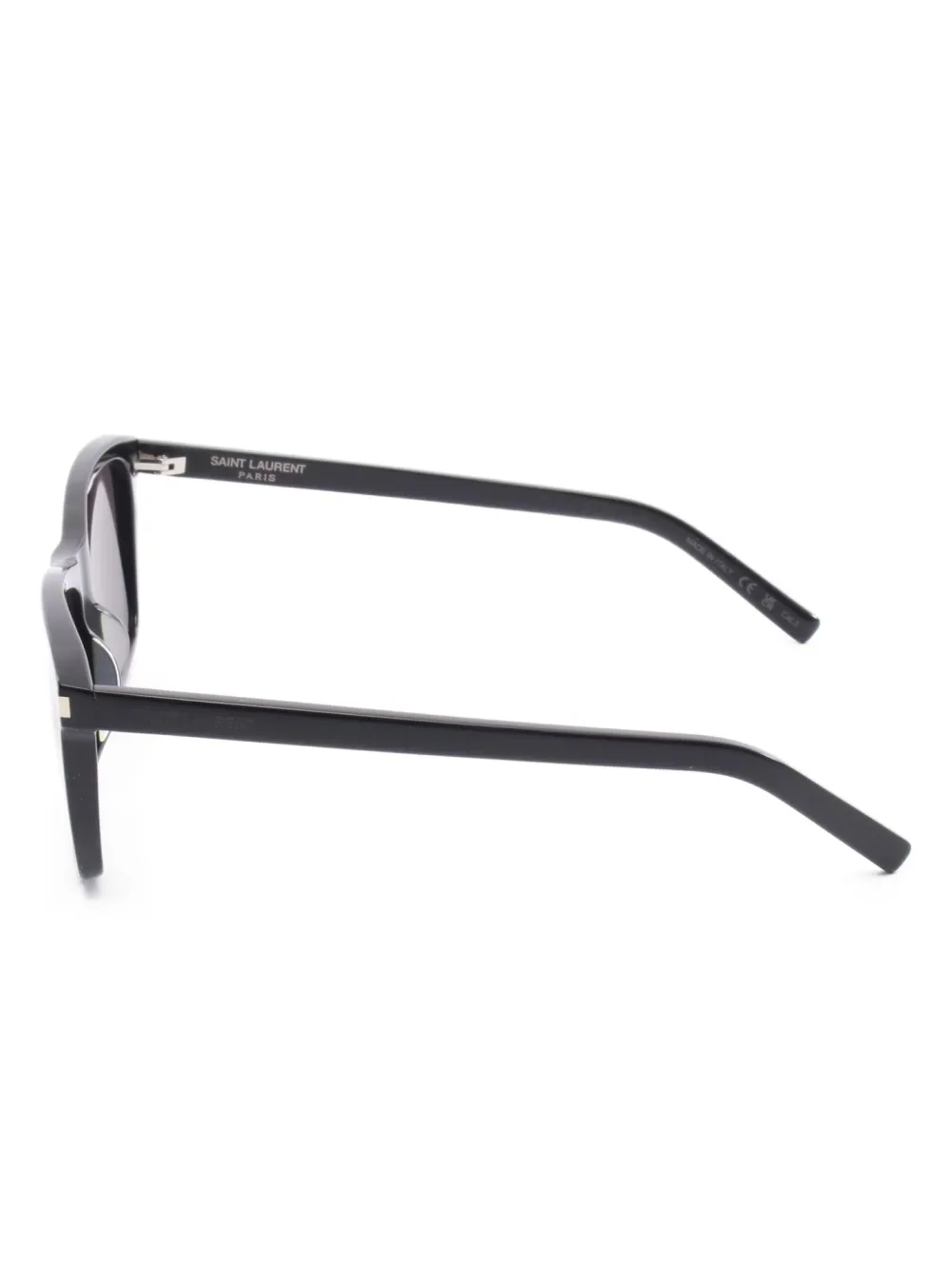 Pre-owned Saint Laurent 2020s Rectangle-frame Sunglasses In Black