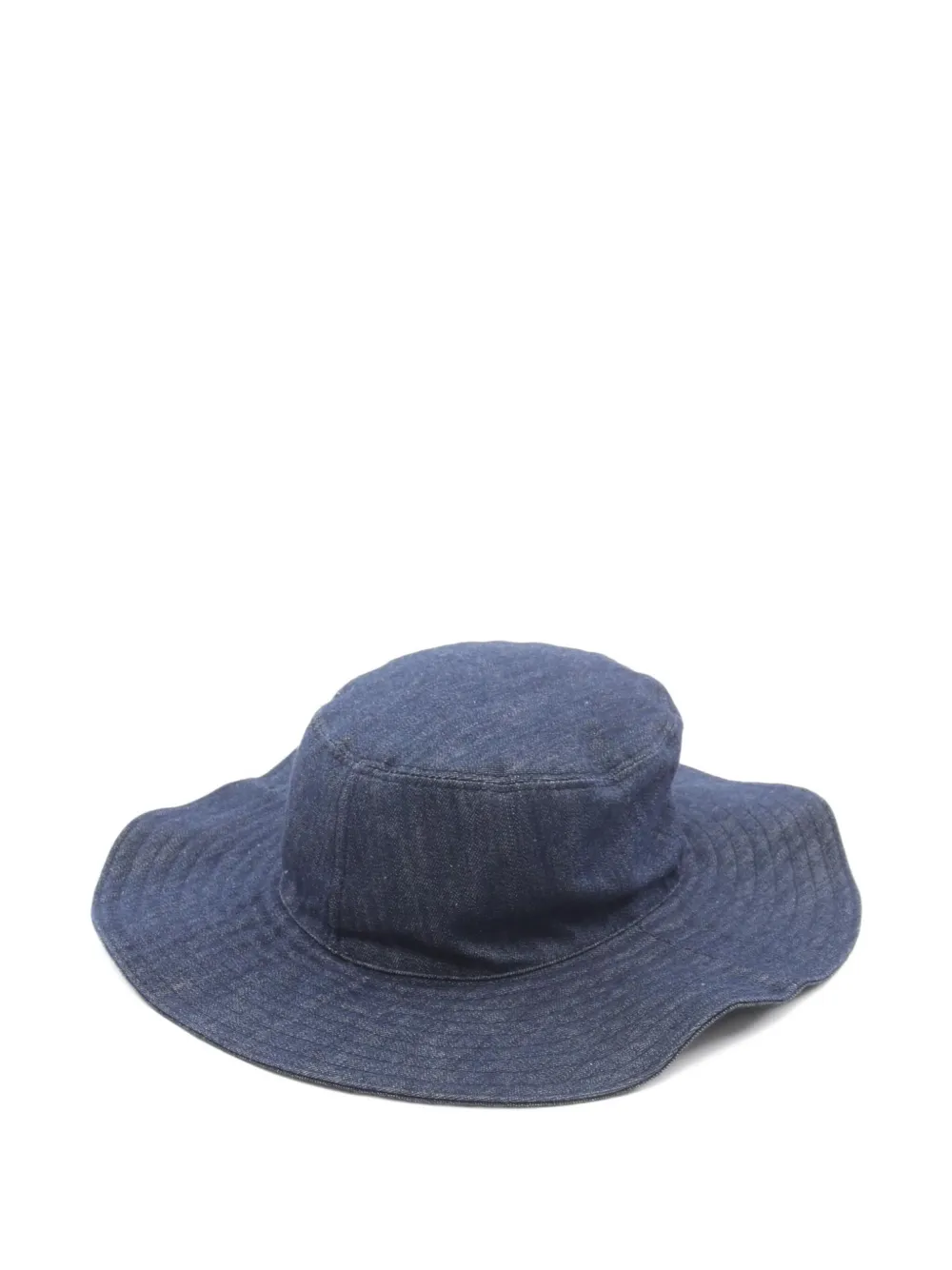 Pre-owned Prada 2010's Denim Sun Hat In Blue