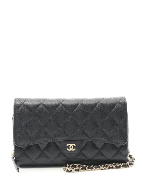 CHANEL Pre-Owned 2021-2022 matelasse chain wallet