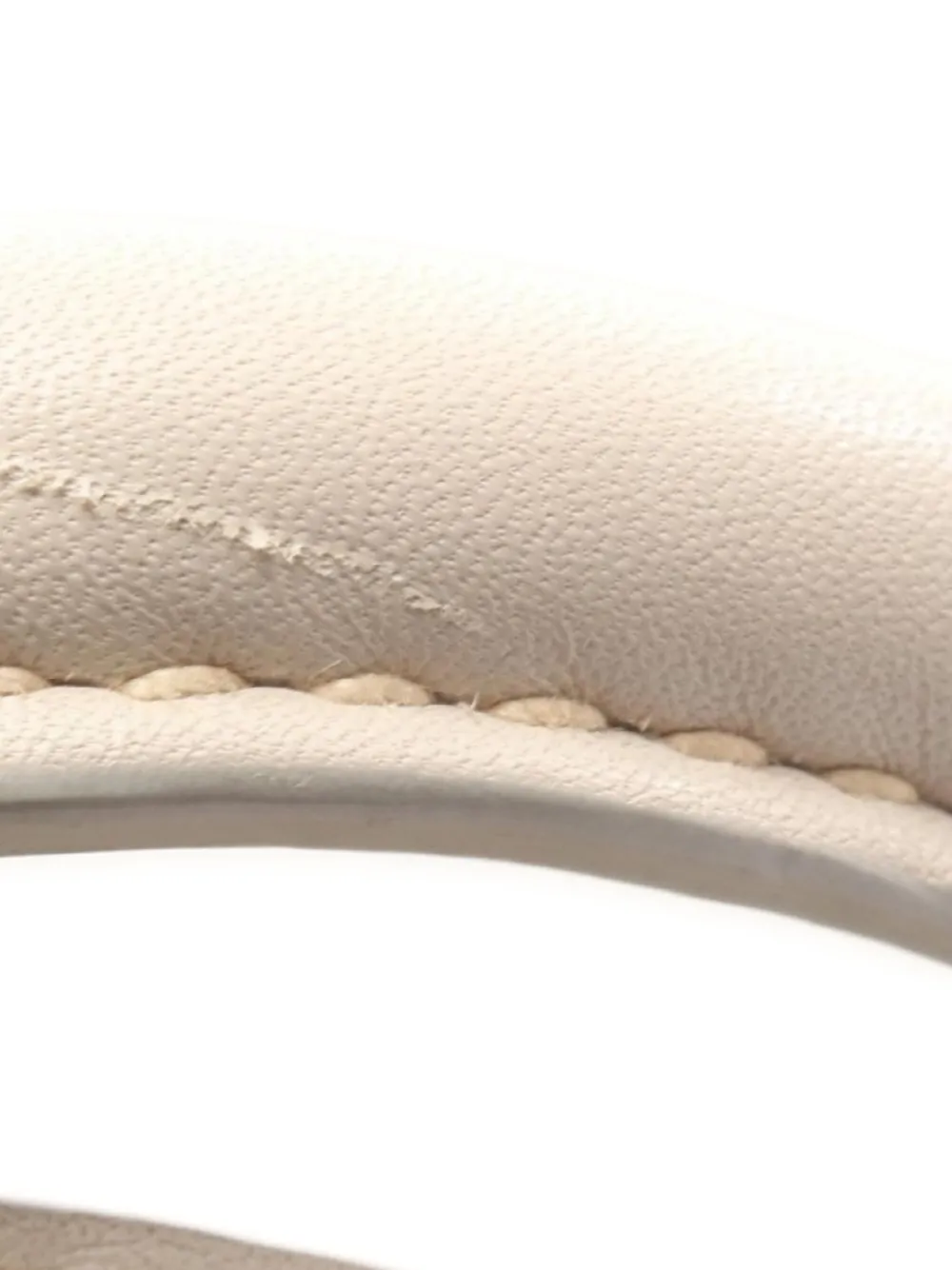 Pre-owned Prada Leather Tote Bag In Neutral