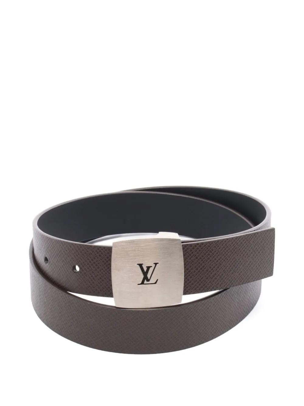 Louis Vuitton Pre-Owned 2010s ロゴバックル レザーベルト - ブラウン Louis Vuitton Pre-Owned 2010s ロゴバックル レザーベルト - ブラウン