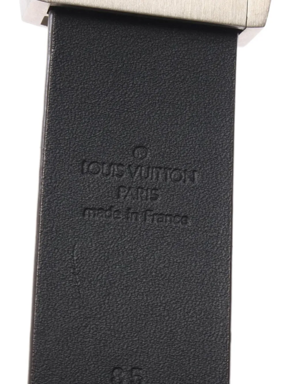 Pre-owned Louis Vuitton 2010's Logo-buckle Leather Belt In Brown