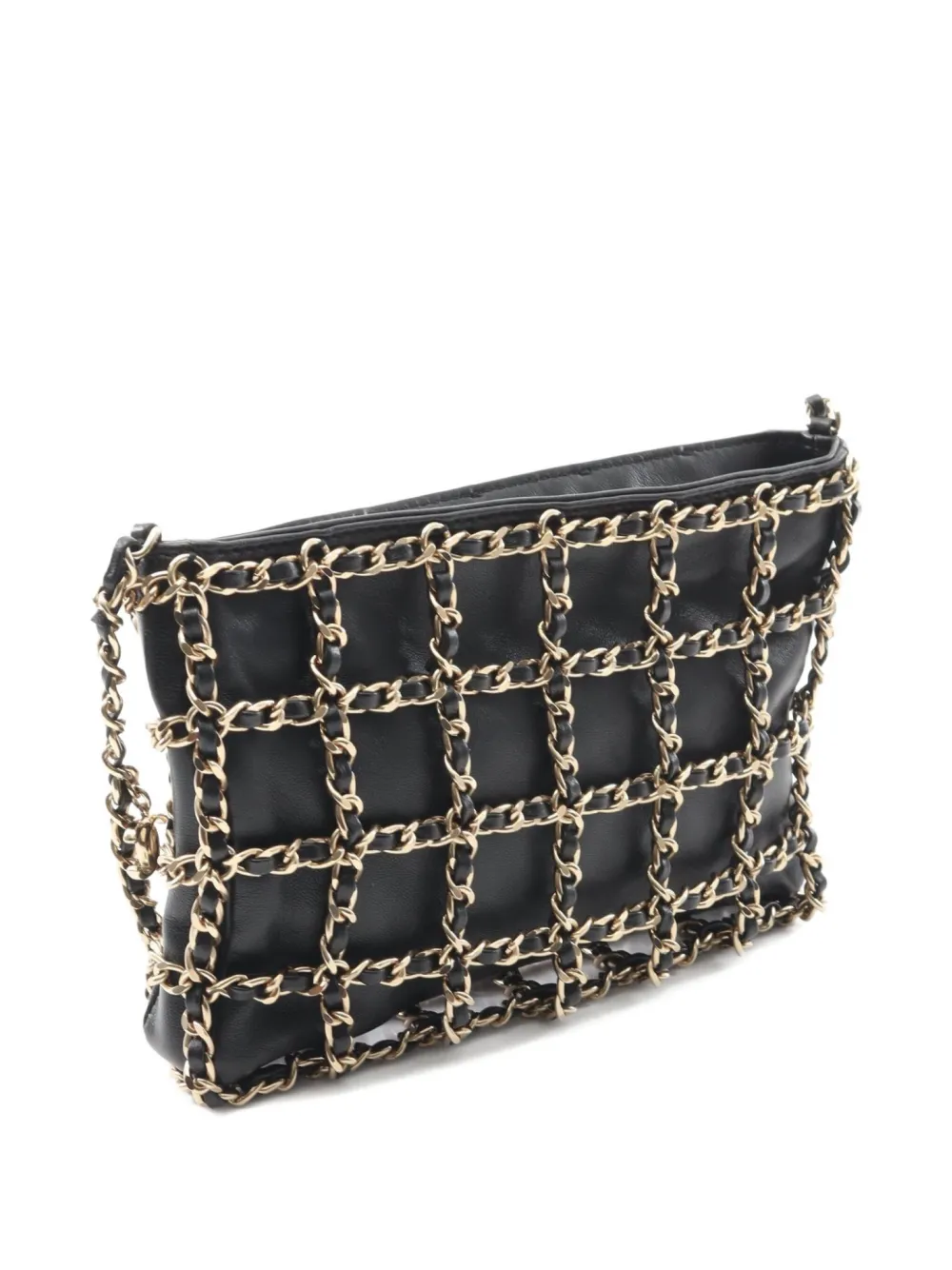 CHANEL Pre-Owned 2020 frame-chain lambskin shoulder bag | Pre-Owned | Image 2