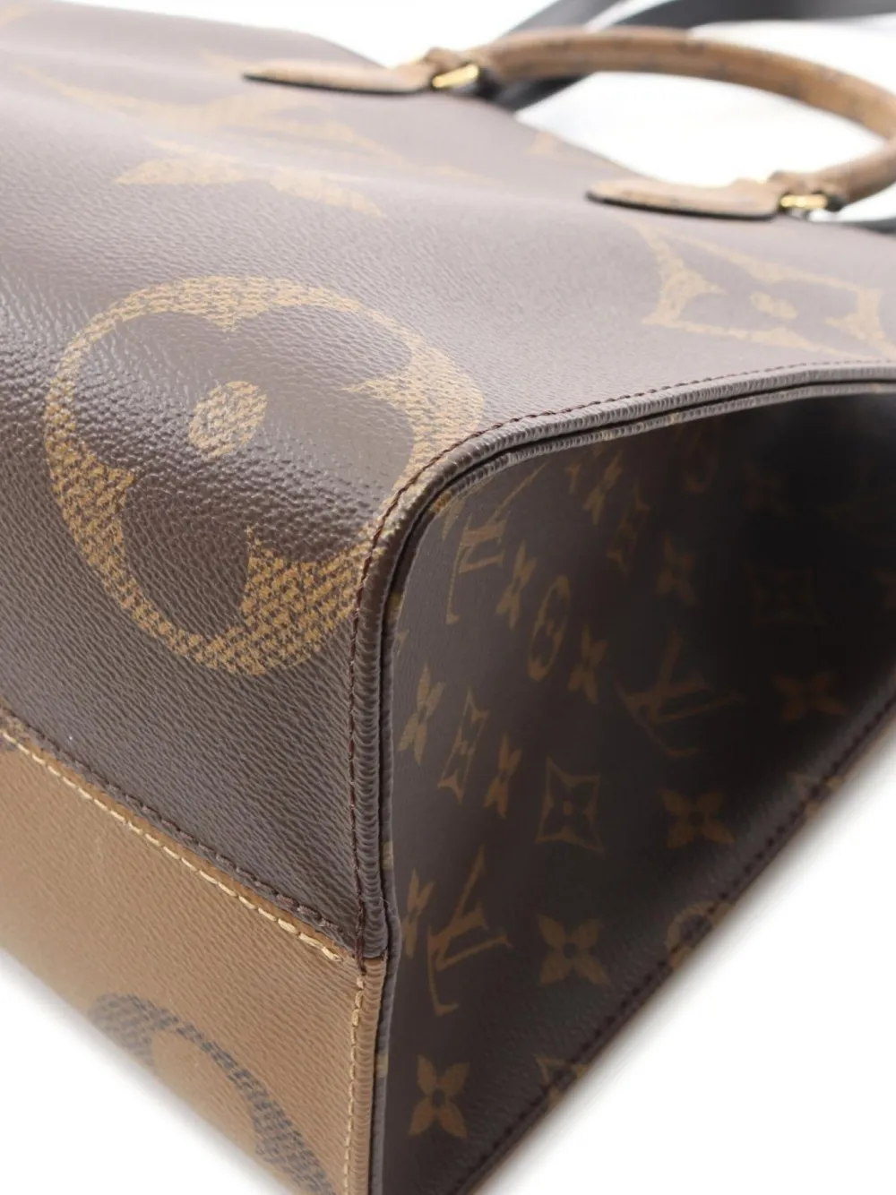 Pre-owned Louis Vuitton 2020 On-the-go Mm Two-way Handbag In Brown