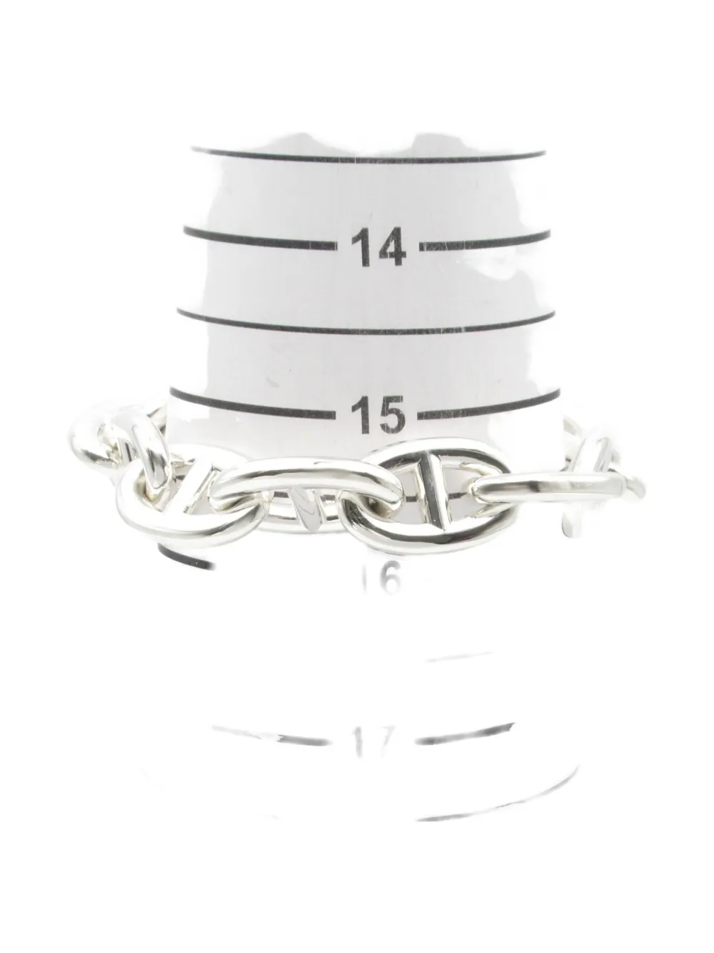 Pre-owned Hermes 2010s Chaîne D'ancre Bracelet In Silver