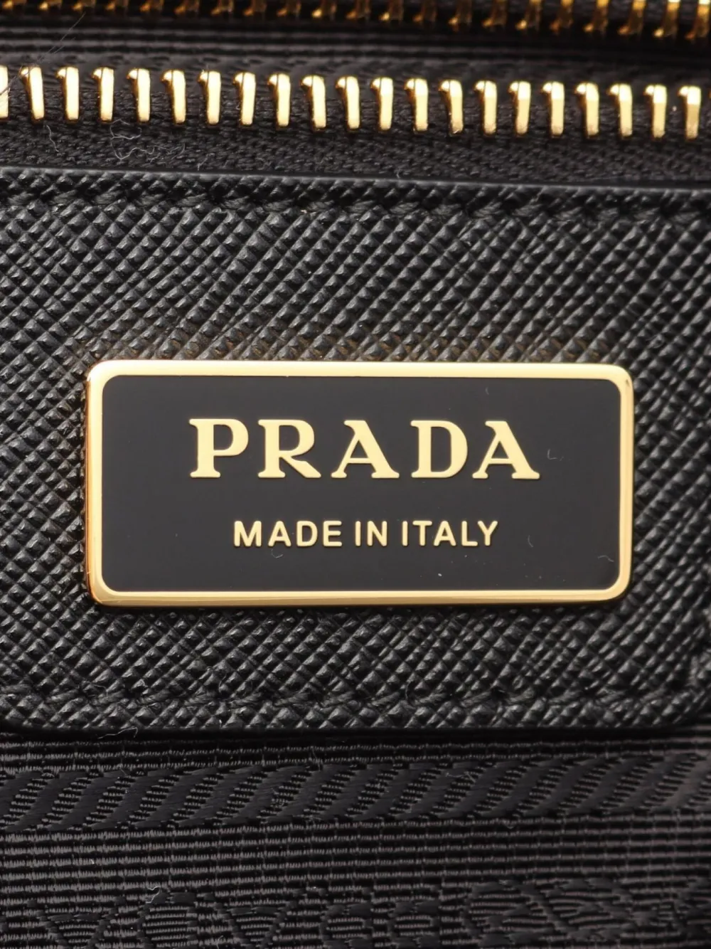 Pre-owned Prada 2020s Re-edition Leather-trimmed Tote Bag In Black